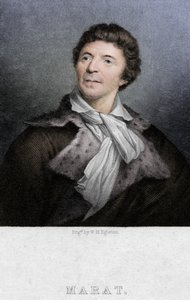 Jean-Paul Marat 1743-1793, arts, wetenschapper en politiek theoreticus, ca. 1830 door W. H. Egleton