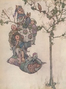 Toen begon de nachtegaal te zingen, ca. 1930 door William Heath Robinson