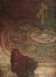 Viola: Toch Een Moeilijke Strijd! Wie ik ook het hof maak, ik zou zijn vrouw willen zijn., 1923 door William Heath Robinson