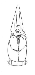 Wilt u ons een verhaal vertellen vroeg de koningin, ca. 1930 door William Heath Robinson