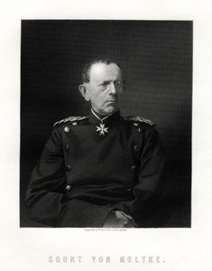 Graaf von Moltke, 1800-1891, beroemde Duitse veldmaarschalk, 19e eeuw door W. Holl