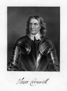 Oliver Cromwell, Engelse soldaat en staatsman, 19e eeuw door W. Holl