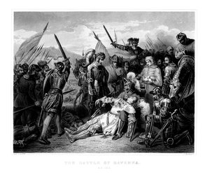 De Slag bij Ravenna, 11 april 1512, 1875 door W. Hulland