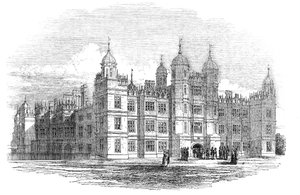 Burghley House - noordzijde, 1844