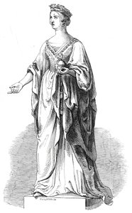Marmeren standbeeld van Hare Majesteit in de Royal Exchange door W. J. Linton