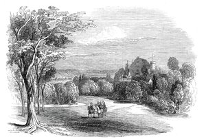 Schloss Rosenau, nabij Coburg - uit de tekening van Zijne Koninklijke Hoogheid Prins Albert door W. J. Linton