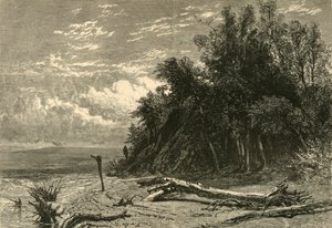 De oever bij Lake Forest, 1874