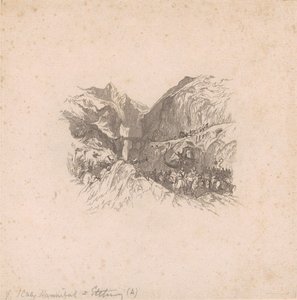 Hannibal die de Alpen passeert (vignetten)