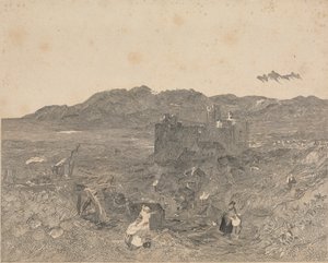 Harlech Kasteel, Noord-Wales door W. R. Smith