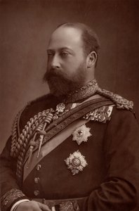Edward VII (1841-1910) koning van het Verenigd Koninkrijk vanaf 1901, terwijl hij nog Prins van Wales was