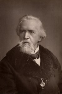 George Jacob Holyoake (1817-1906) Engelse secularist en sociaal hervormer. De laatste persoon in Engeland die gevangen werd gezet voor atheïsme (1842). Actief in de coöperatieve beweging. (woodburytype)