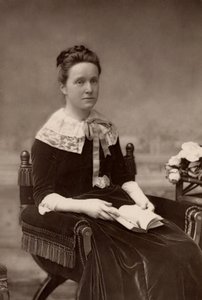 Millicent Fawcett (geboren Garrett - 1947-1929) Engelse feministe, 50 jaar leider van de beweging voor vrouwenkiesrecht. Zus van de pionierende vrouwelijke arts Elizabeth Garrett Anderson; vrouw van Henry Fawcett, de blinde radicale politicus door W. and D. (after) Downey