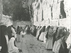 De Klaagmuur, Jeruzalem, Palestina, 1895