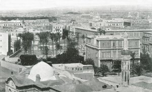 Uitzicht op de stad Alexandrië, Egypte, 1895 door W and S Ltd