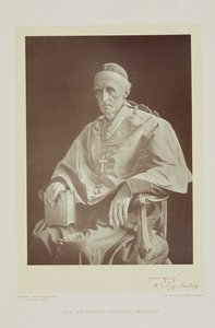 Portret van Kardinaal Henry Edward Manning (1808-92) door Walery Rzewuski