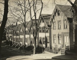 South Boston Street / Houten huizen, Boston door Walker Evans
