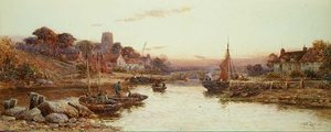 Wootton vanaf de rivier door Walker Stuart Lloyd