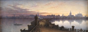 Keulen vanaf de Brug van Boten, 1890