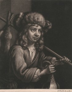 Jongen met een Dode Konijn en een Dode Vogel