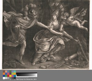 Rinaldo en Armida door Wallerant Vaillant
