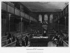 Kamer van het Lagerhuis, Westminster, Londen door Wallis