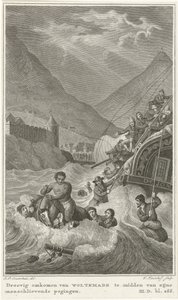 Dood van Woltemade aan de Kaap de Goede Hoop, 1773 door Walraad Nieuwhoff