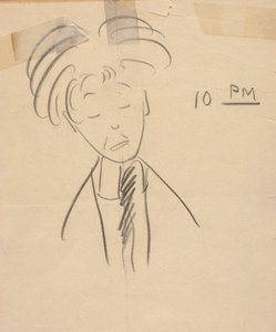 10 PM (Portret van La Salle Spier) door Walt Kuhn