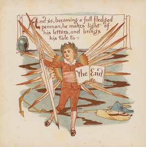 Illustratie voor Pothooks and Perseverance door Walter Crane door Walter (after) Crane