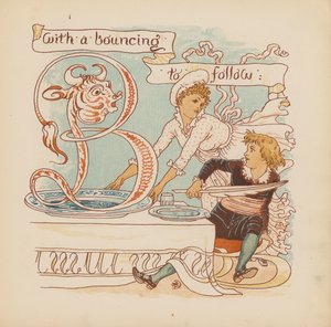 Illustratie voor Pothooks and Perseverance door Walter Crane