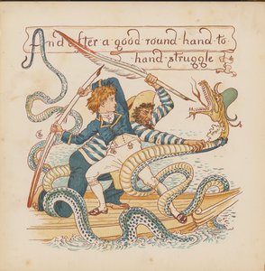 Illustratie voor Pothooks and Perseverance door Walter Crane door Walter (after) Crane