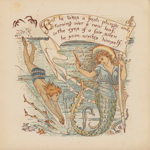 Illustratie voor Pothooks and Perseverance door Walter Crane door Walter (after) Crane