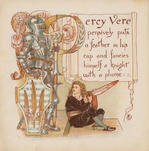 Illustratie voor Pothooks and Perseverance door Walter Crane door Walter (after) Crane