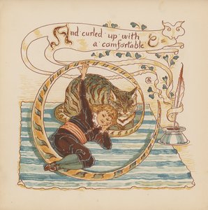 Illustratie voor Pothooks and Perseverance door Walter Crane door Walter (after) Crane