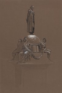 Ontwerp voor een Shakespeare-monument door Walter Crane