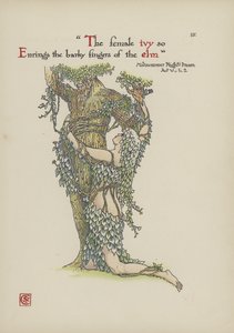 Bloemen uit Shakespeares tuin door Walter Crane