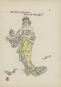 Bloemen uit Shakespeares tuin door Walter Crane