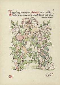 Bloemen uit Shakespeares tuin door Walter Crane