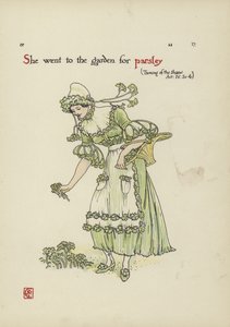 Bloemen uit Shakespeares tuin door Walter Crane