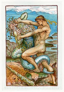 Hercules en de oude man van de zee