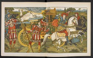 Illustratie voor het hert in het bos door Walter Crane