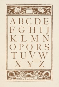 Letters van het alfabet. The Golden primer.