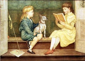 Lionel en Beatrice Crane door Walter Crane