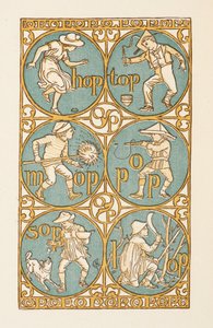 Rijmwoorden eindigend op de letter P. The Golden primer. door Walter Crane