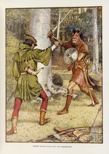 Robin Hood en Guy van Gisborne door Walter Crane