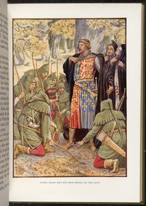 Robin Hood voor Richard I door Walter Crane