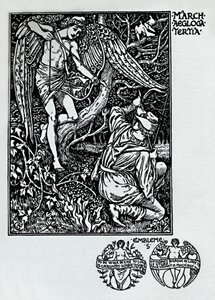 De Herderkalender - Maart, 1898 door Walter Crane