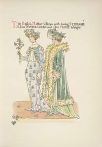 De moeder van de bruid volgt met liefdevolle Oogentroost