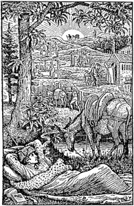 Reizen met een ezel in de Cevennen, door Robert Louis Stevenson door Walter Crane