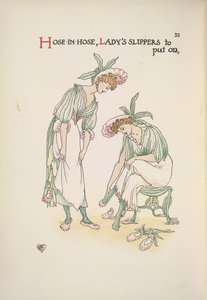 Twee dames die slippers aantrekken