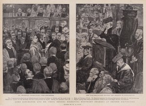 Lord Kitchener en Mr. Cecil Rhodes ontvangen eredoctoraten aan de Universiteit van Oxford door Walter Duncan